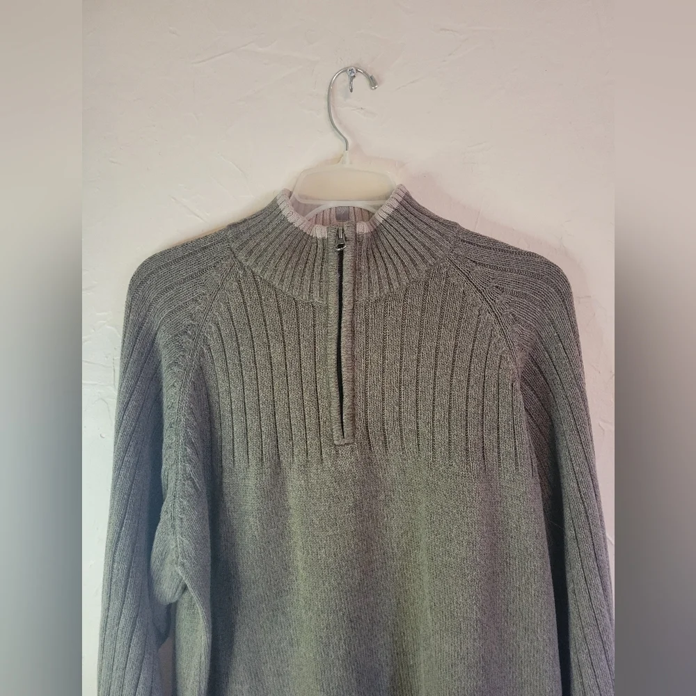 Columbia 100% cotton Men's sz XL 1/4 zip pullover sweater